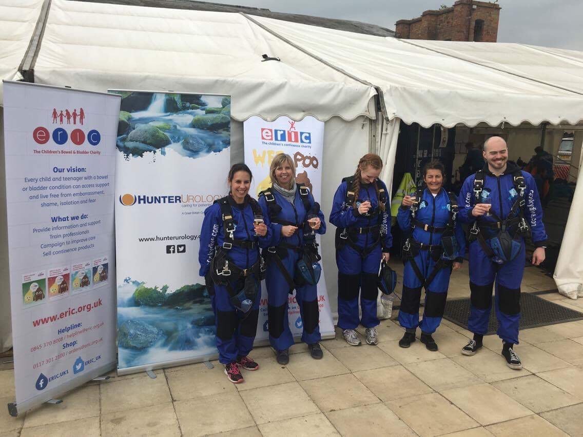 RelyOn Cleaning Sponsor Charity Skydive for Children’s Charity ERIC